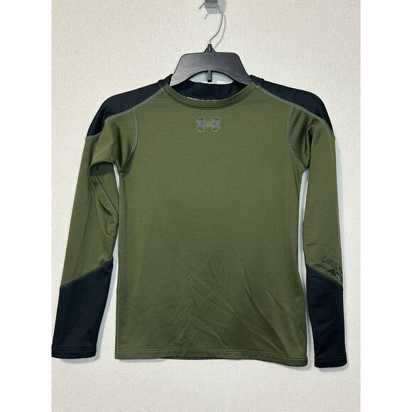 Under Armour Fitted Cold Gear Mock Turtle Neck Long Sleeve Boys' Medium - Picture 1 of 10